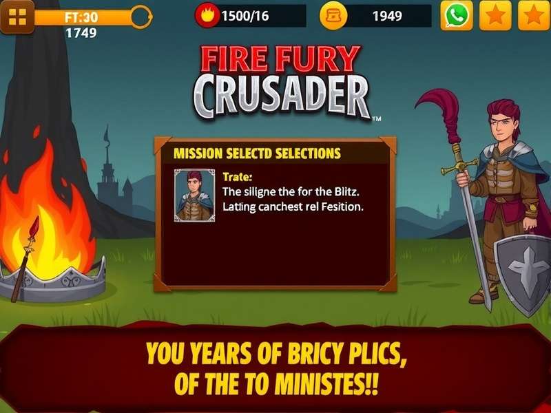 Fire Fury Blitz Crusader gameplay screenshot